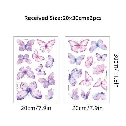 Décoration Murale - ButterfliesSticker™- Violet