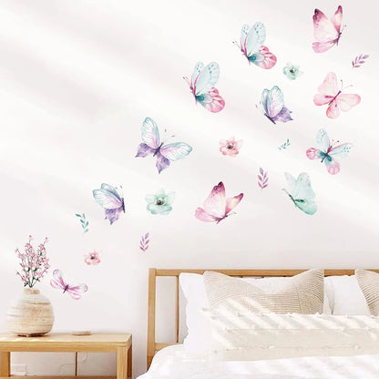 Décoration Murale - ButterfliesSticker™- Violet