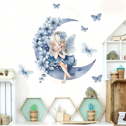 Décoration Murale - PrincesseSticker™- Lune Bleue